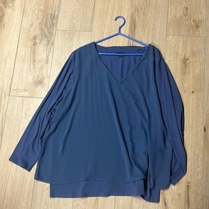 J.Jill‎ wearever collection long sleeve blue top